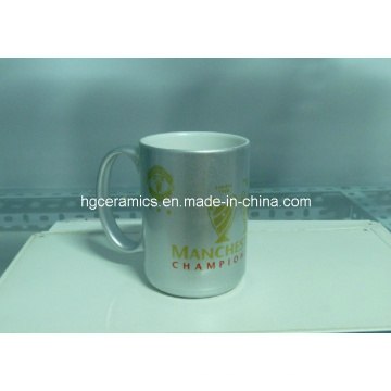 Oro 15oz, tazas de plata de la sublimación. Taza de la sublimación 15oz